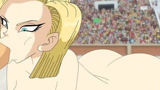 Android 18 + Trunks On The Contest (blowjob)