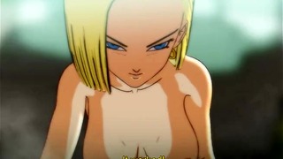 Android 18 riceve il botto