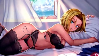 Android 18 Relaxing (animované umění)