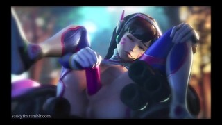 D.va Masterbating With Vibrator