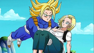 Dragon Ball Z Rescuing Android 18