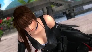 Dead Or Alive 5 Kasumi In Tight Hot Ninja Outfits !! Enjoy Her Ass And Tits!