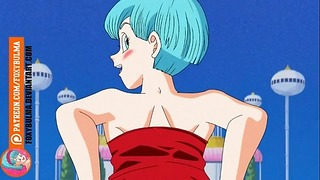 Dragon Ball Bulma zeigt Fotze & Brüste