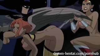 Justice League-collectie (wonder Lady, Hawk Lady, Batman, Flits)