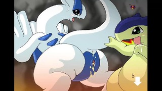 Pokémon Furry Yiff. Lugia Sex Adventure, odhalte hru P3: Fire Type