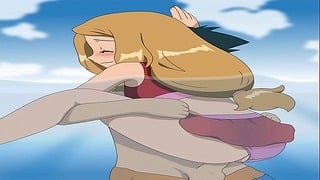 Pokumon Ash Having A Good Time With Serena Purn - Pokemon Serena Hentai porn videos - XAnimu.com