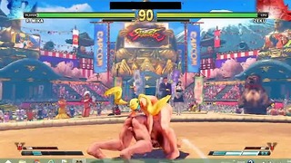 Street Fighter V Pertempuran Panas #35 Rainbow Mika Vs Zeku
