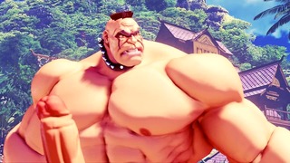 Street Fighter Muscular Guy Vs Pregnant Chick