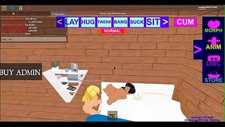 A Sexy Blonde Roblox Lesbian Licks a Nervous Latino Girl As She Moans