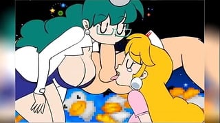 Akane and Hikaru Threesome Blowjob and Cowgirl Sex 2D Animation