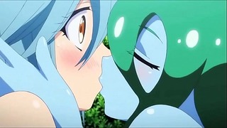 Anime Hentai - a Kissed - Monster Musume Bezcenne Anime Hentai Całowanie Kurwa i porno Wspaniałe Anime Dziewczyny porno