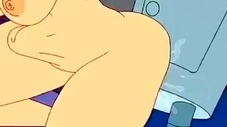 Futurama Bender a Amy Wongová rýchlovka s nafúknutím cum