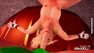 Blond Cop Catches a Lesbian Futa Couple in a High Quality Animation