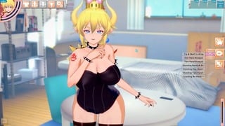 Blonde slut Bowsette finally fucked in every position