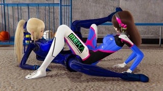 Dva overwatch) X Samus Aran (metroid) – Lesbian