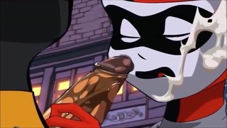 Dc szopás összeállítása Anime Cum Shot - Harley Quinn nyalogatja Batman Kakas és fecskék Jizz Dc Kézimunka