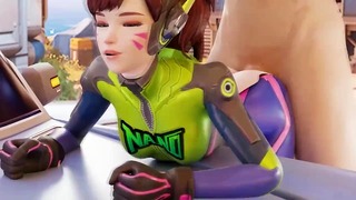 Dva Nano Doggy Style Overwatch animation 3d With sound