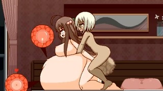 Extrémní nafouknutí spermatu v ložnici - animace Hentai Vytvořil: Fullkura