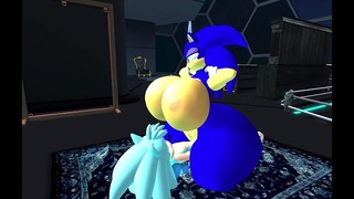 Sonic åtnjuter bröstutvidgning till max