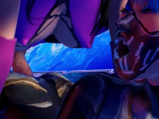 Busty teen and her tight ass gets totally destroyed by her futa girlfriend