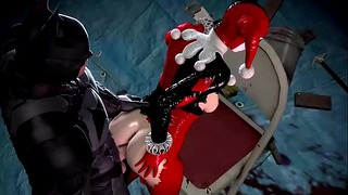 Harley Quinn Приймає Batmans Дік глибоко в її м'ясистій дупі для гарного члена Почуй суку в блаженстві