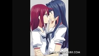 Anime Yuri Anime Girls Kissing 8 Ecchi