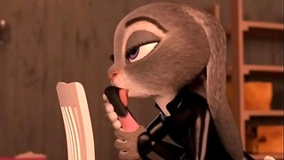 Zootopia Judy Hopps Can’t Stop Giving Blowjobs to Big Cocks