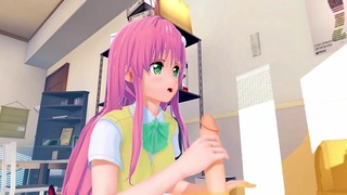 Lala Satalin Deviluke – lovely teen learns how to suck a cock before being pounded hard