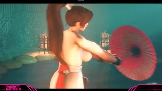 Mai Shiranui Dead or Alive 3D Rough Fuck Animaatio Creampie kanssa