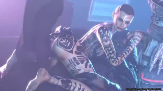 Salopes de Mass Effect adore se faire baiser par des bites monstres dans cette compilation sauvage