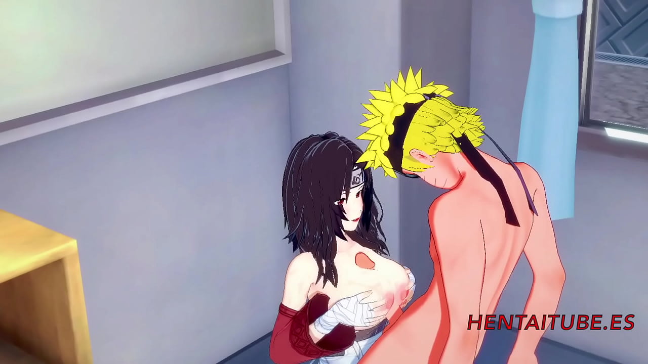 Naruto Kurenai Lesbian - Naruto Anime 3d - Kurenai Bobjob and Sex By Naruto and He Cums in Her Tits  and Pussy - XAnimu.com