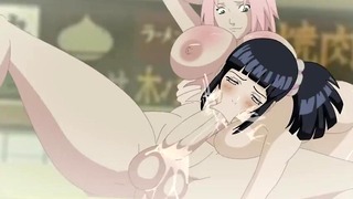 Hinata Takes on Sakura’s Massive Futa Cock