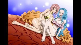 Rebeca og Vivi – Våde teenagere i sprøjtende fest ind One Piece hentai porno