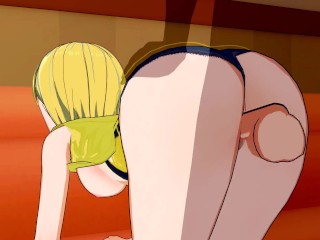 Blond nastolatka Elesa z Pokemon z idealną dupą zerżniętą od tyłu