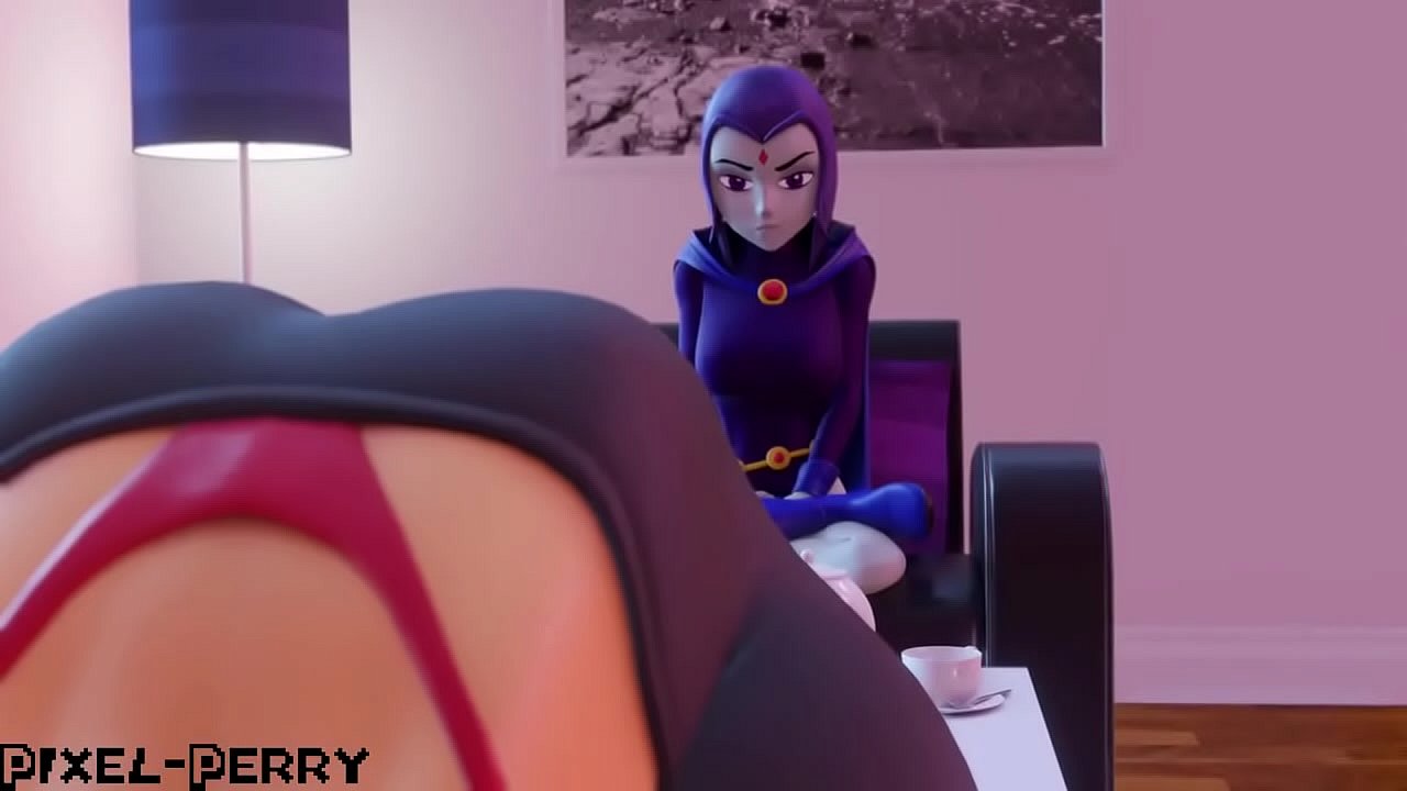 Futa Raven uses her big cock to penetrate horny Starfire in Teen Titans porn  action - XAnimu.com