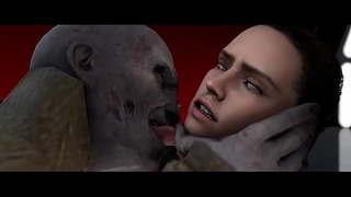 Rey Skywalker - Double penetrated by Kylo and Snoke, her first DP! -  XAnimu.com