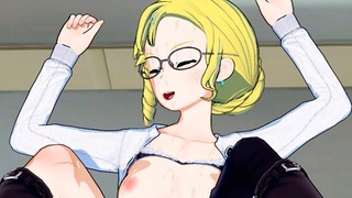 Glynda Goodwitch – nerdy MILF from RWBY fucked in her office