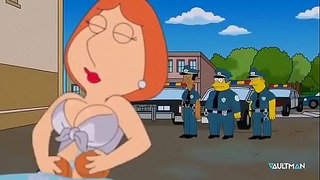 Sexy scéna myčky aut - Lois Griffin Marge Simpsons