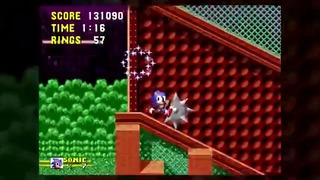 Gameplay of Sonic the Hedgehog från 1991