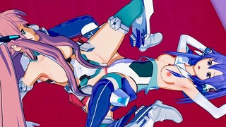 Symphogear - Tsubasa X Maria Lesbienne Anime