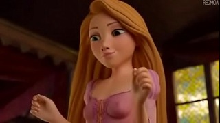 Tangled Footjob Sex Rapunzel