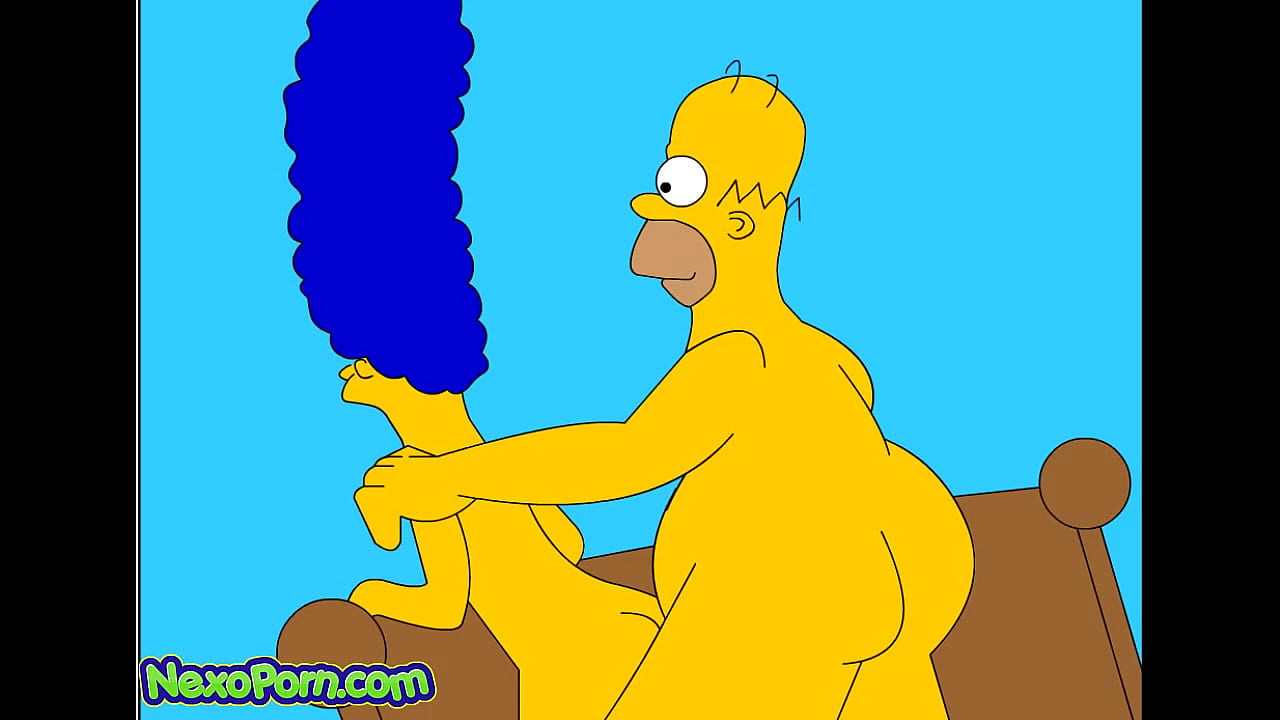 Homer ja Marge nauttivat hardcore -seksistä kotona Simpsons -pornossa kuva kuva