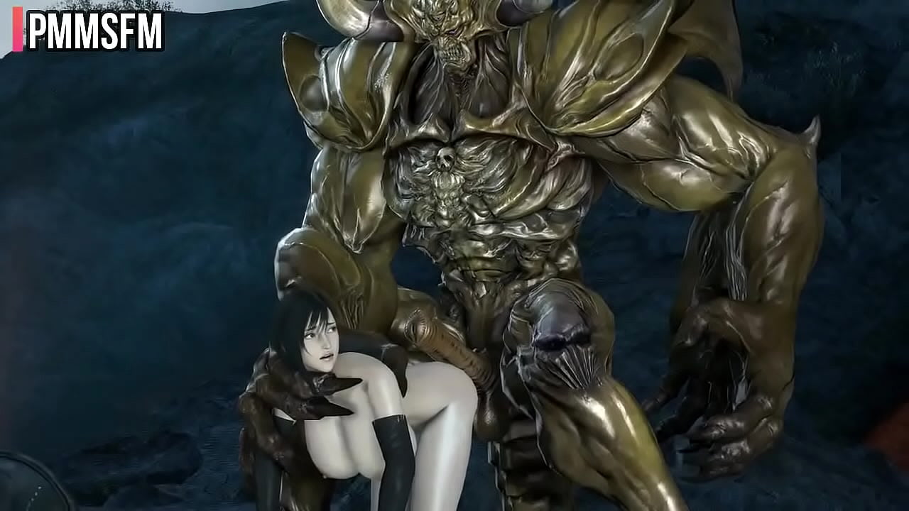 Tight ass Tifa Lockhart gets brutally destroyed by a monster