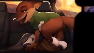 Zootopia Bunny Bitch Gets Fucked in Van