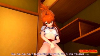 3d Hentai) Chika Ruda – Red Haired Chick Masturbates (koikatu )