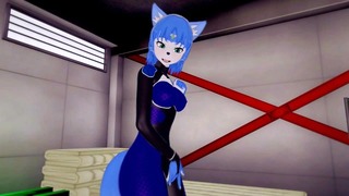 (3d Hentai)(star Fox) Krystal Masturbation