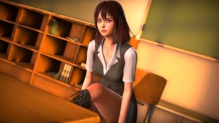 3D ポルノ)(3D Hentai）放課後フォーサムの美人教師。