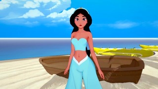 Aladdin – Sexo com Jasmine – Disney - 3d Hentai