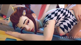 Animation Brigitte Lovely anal in the Sunny Spring Day [grand Cupido] ( Overwatch )