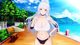 Azur Lane: Poolside Sex With Lovely Waifu Algerie (3d Hentai)